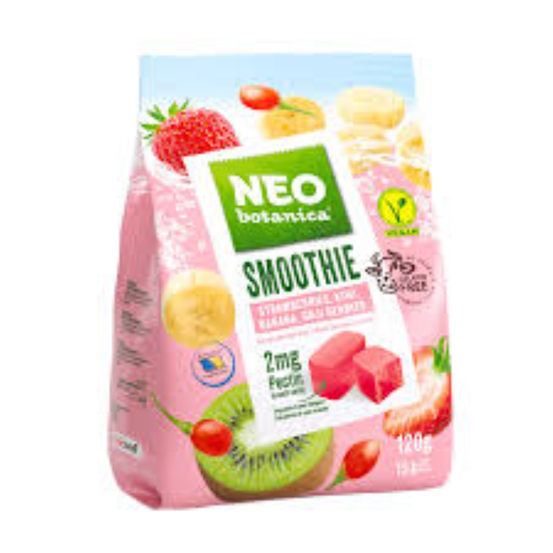 NEO SMOOTHIE SOFT CANDY S/BERRY,KIWI,BANA,G/BERRY 120G